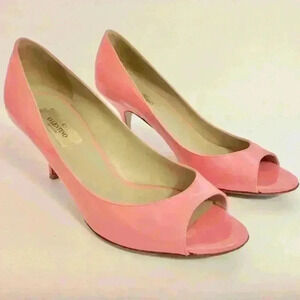 Valentino Garavani Pink open toe heels size 37.5